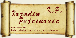 Kojadin Pejčinović vizit kartica
